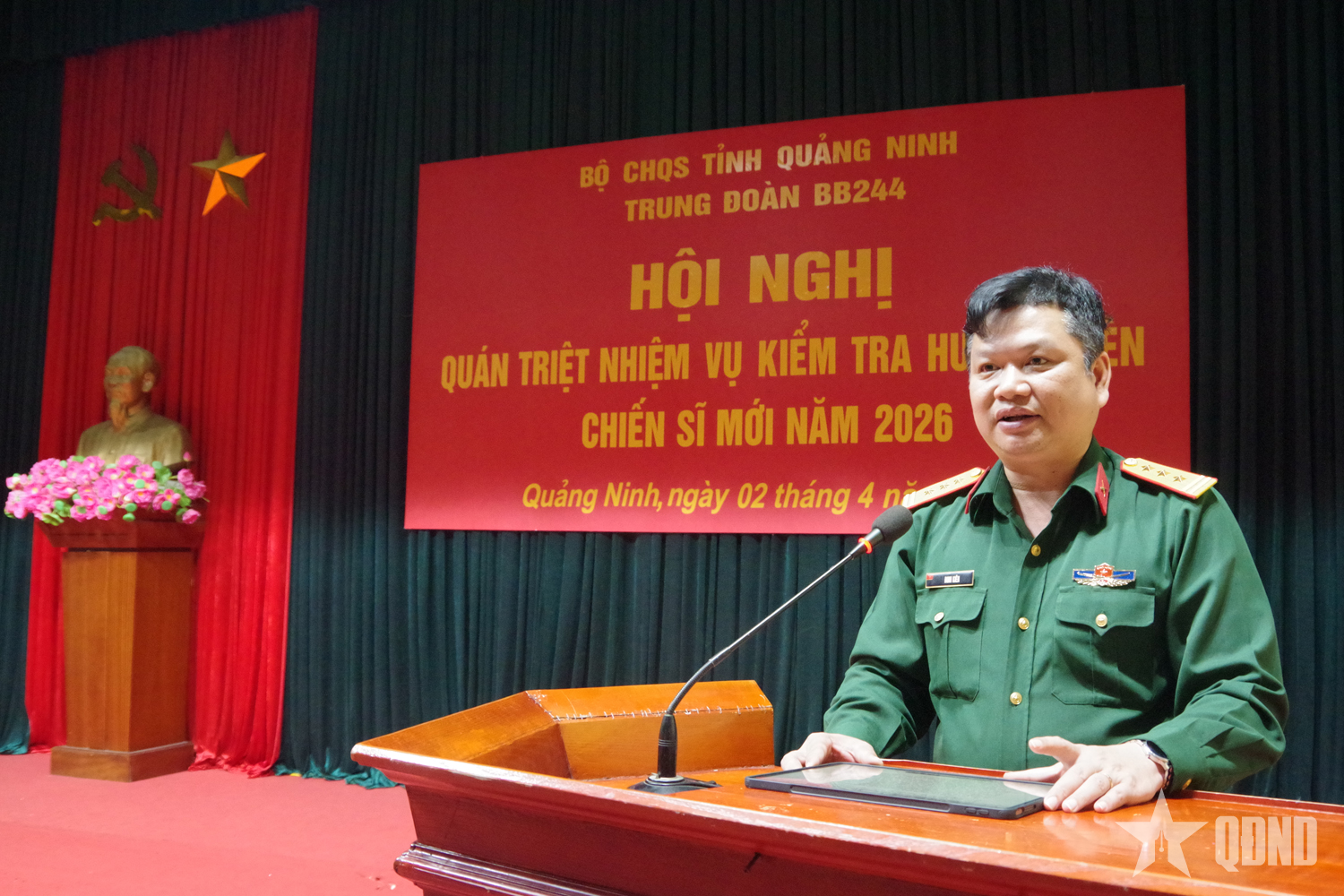 Trung đoàn 244 quán triệt nhiệm vụ kiểm tra huấn luyện chiến sĩ mới năm 2026

